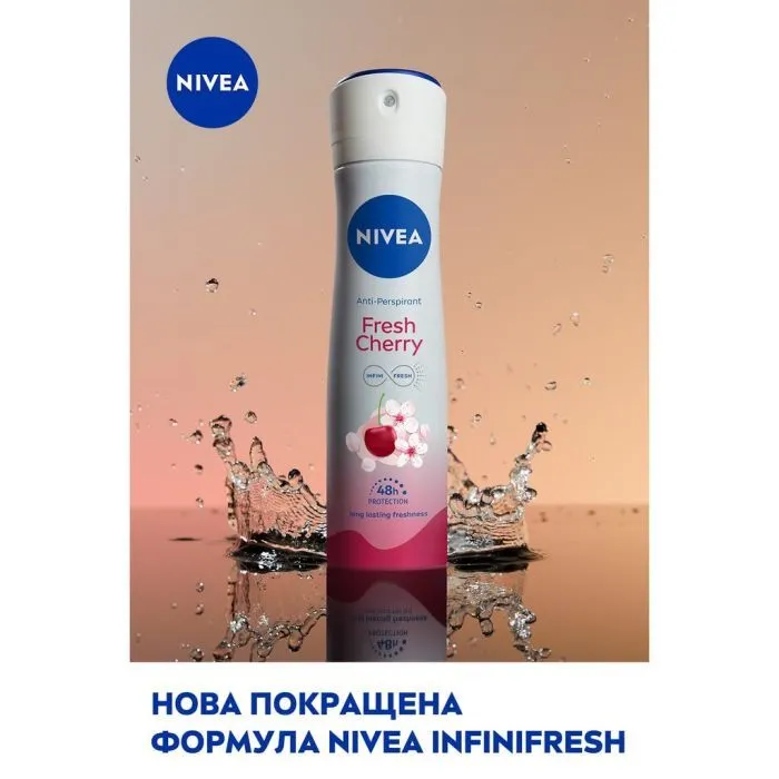 Антиперспірант Nivea Fresh Cherry Anti-Perspirant 150 мл (4006000009124) зображення 3