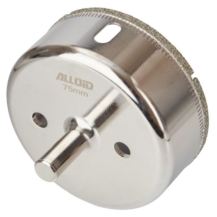 Свердло Alloid Base, корончате, алмазне, по склу та кераміці, 28мм (GS-50028) зображення 2