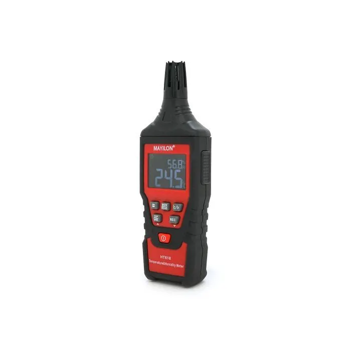 Термо-гигрометр Mayilon HT-618, T°C/°F, RH, точка роси, вологий термометр (HT-618) изображение 5
