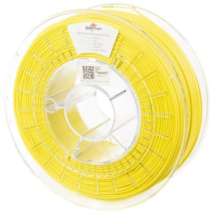 Пластик для 3D-принтера Spectrum PCTG Premium 1.75mm 1kg Yellow, Sulfur RAL 1018 (80661)