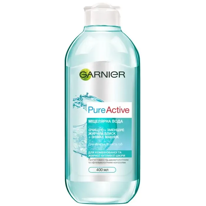 Міцелярна вода Garnier Skin Naturals Для жирної чутливої шкіри 400 мл (3600541595194)