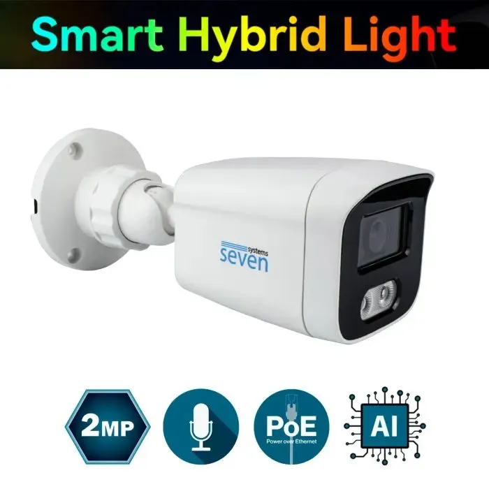 Камера відеоспостереження SEVEN Systems IP1022PA (2.8) white зображення 7