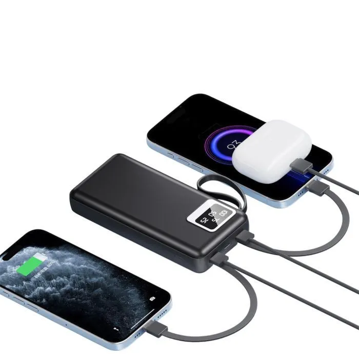 Батарея универсальная XoKo 20000mAh, 10W, LED flashlight, black (WK-R37) изображение 10