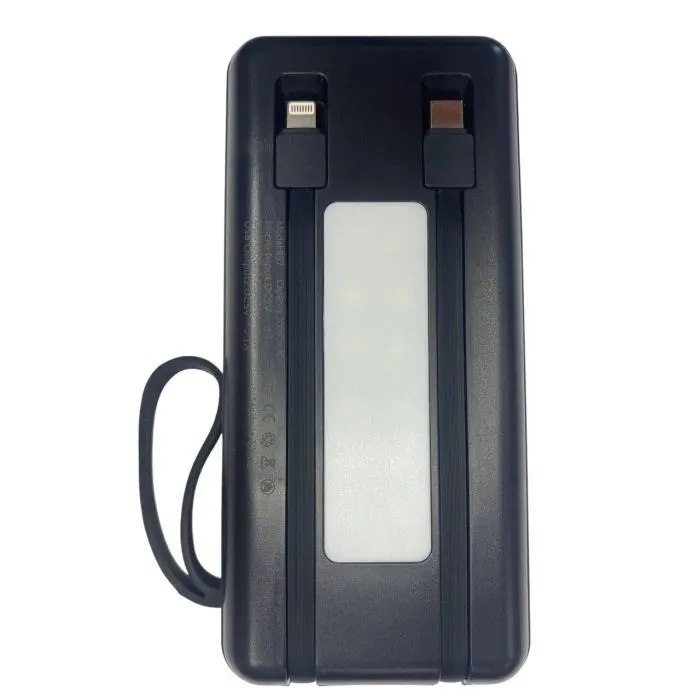 Батарея универсальная XoKo 20000mAh, 10W, LED flashlight, black (WK-R37) изображение 5