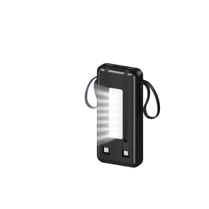 Батарея универсальная XoKo 20000mAh, 10W, LED flashlight, black (WK-R37) изображение 6
