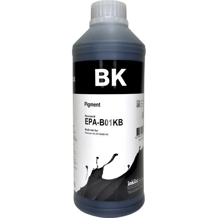 Чорнило InkTec Epson RobotJet HK-SP1600B-WI, 1л, Black, pigment (EPA-B01KB)