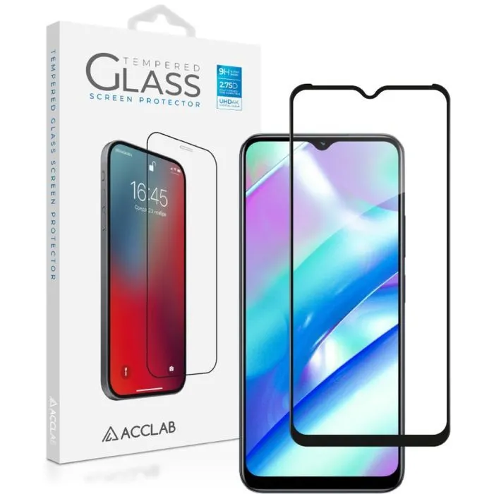 Стекло защитное ACCLAB Full Glue Realme C33 Black (1283126551819) изображение 2