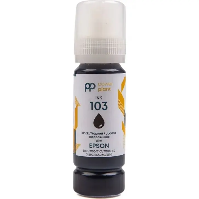 Чорнило PowerPlant Epson 103 L3100/3110/3150 70г Black (PP103BK)