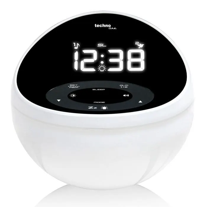 Настенные часы Technoline з радіо Black/White (WT500) (DAS301826)
