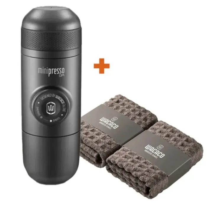 Портативна кавоварка Wacaco Minipresso GR та рушники (WMINIGR_WBT2_set)