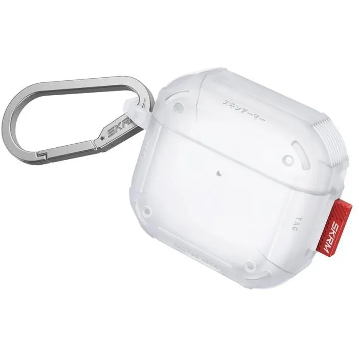 Чохол для навушників Skinarma Чохол Skinarma Mecha CE для AirPods 4 frost SK-AP4MECCE-FRT 8886461247251 (8886461247251)
