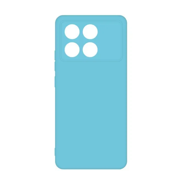 Чохол до мобільного телефона Intaleo Silicone Poco X6 Pro Light Blue (1283126600470)