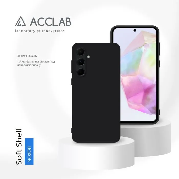 Чохол до мобільного телефона ACCLAB SoftShell Samsung Galaxy A35 Black (1283126592133) зображення 4
