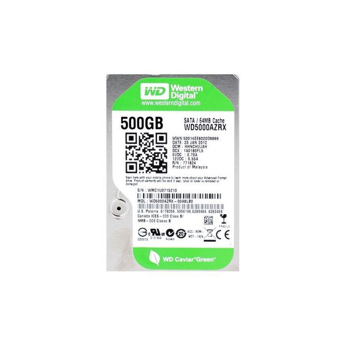 Жесткий диск 3.5"  500Gb WD (WD5000AZRX)
