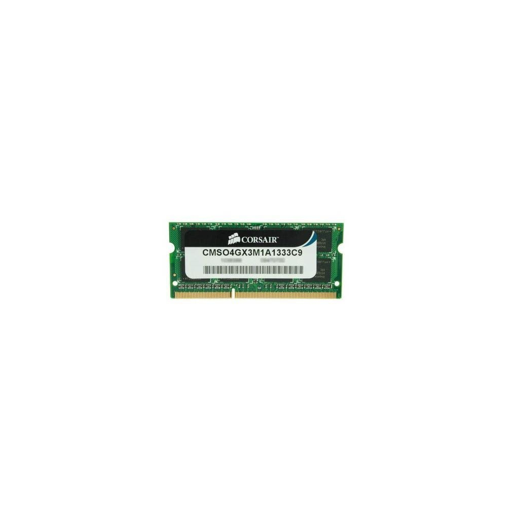 Модуль памяти для ноутбука SoDIMM DDR3 4GB 1333 MHz Corsair (CMSO4GX3M1A1333C9)