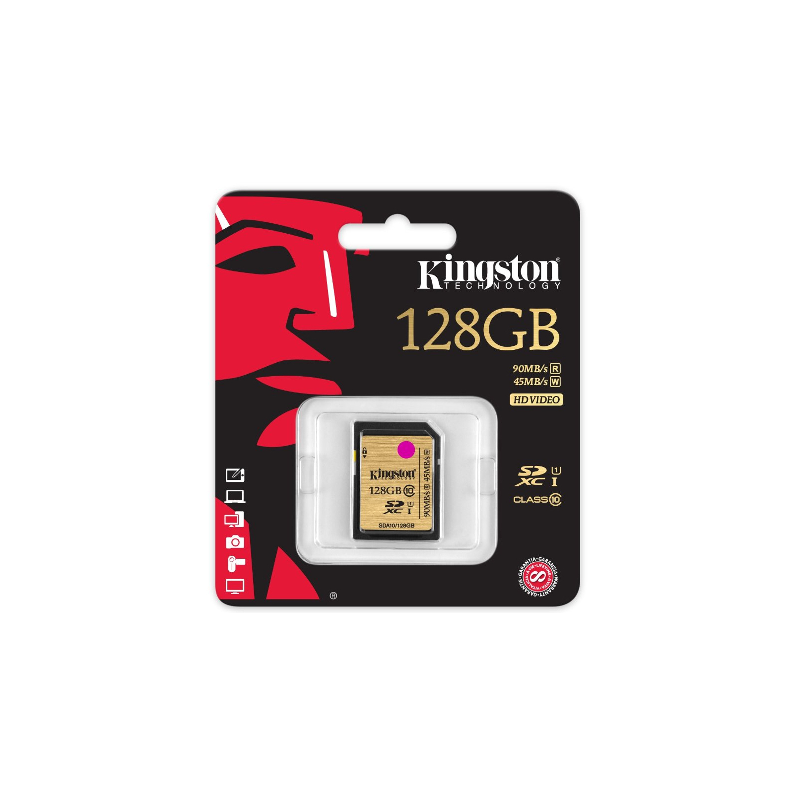 Карта памяти Kingston 128GB UHS-I Ultimate 400X Class10 (SDA10/128GB) изображение 3