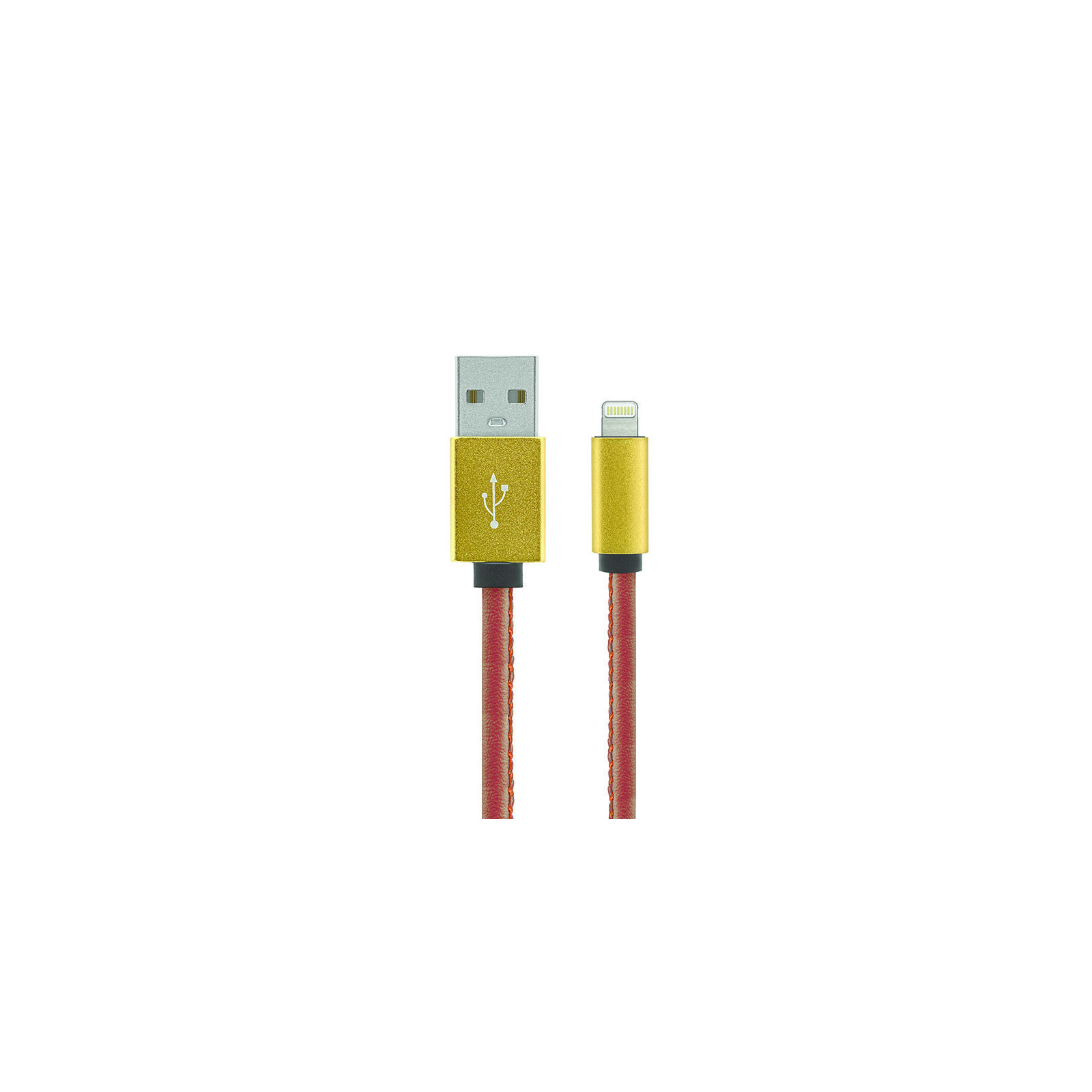 Дата кабель USB 2.0 AM to Lightning 1.0m Leather Edition Brown Gelius (40406)
