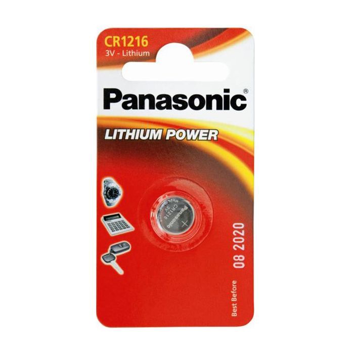 Батарейка Panasonic CR 1216 * 1 LITHIUM (CR-1216EL/1B)