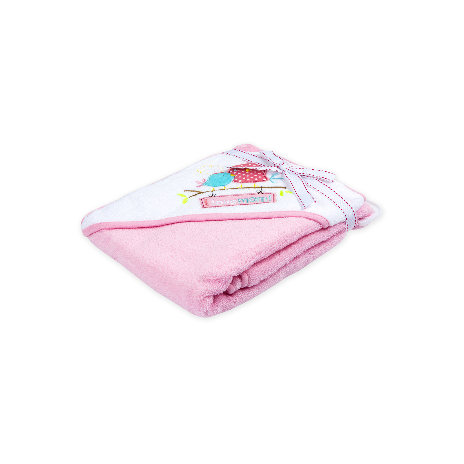 Полотенце для купания Luvable Friends с капюшоном для девочек (94911)