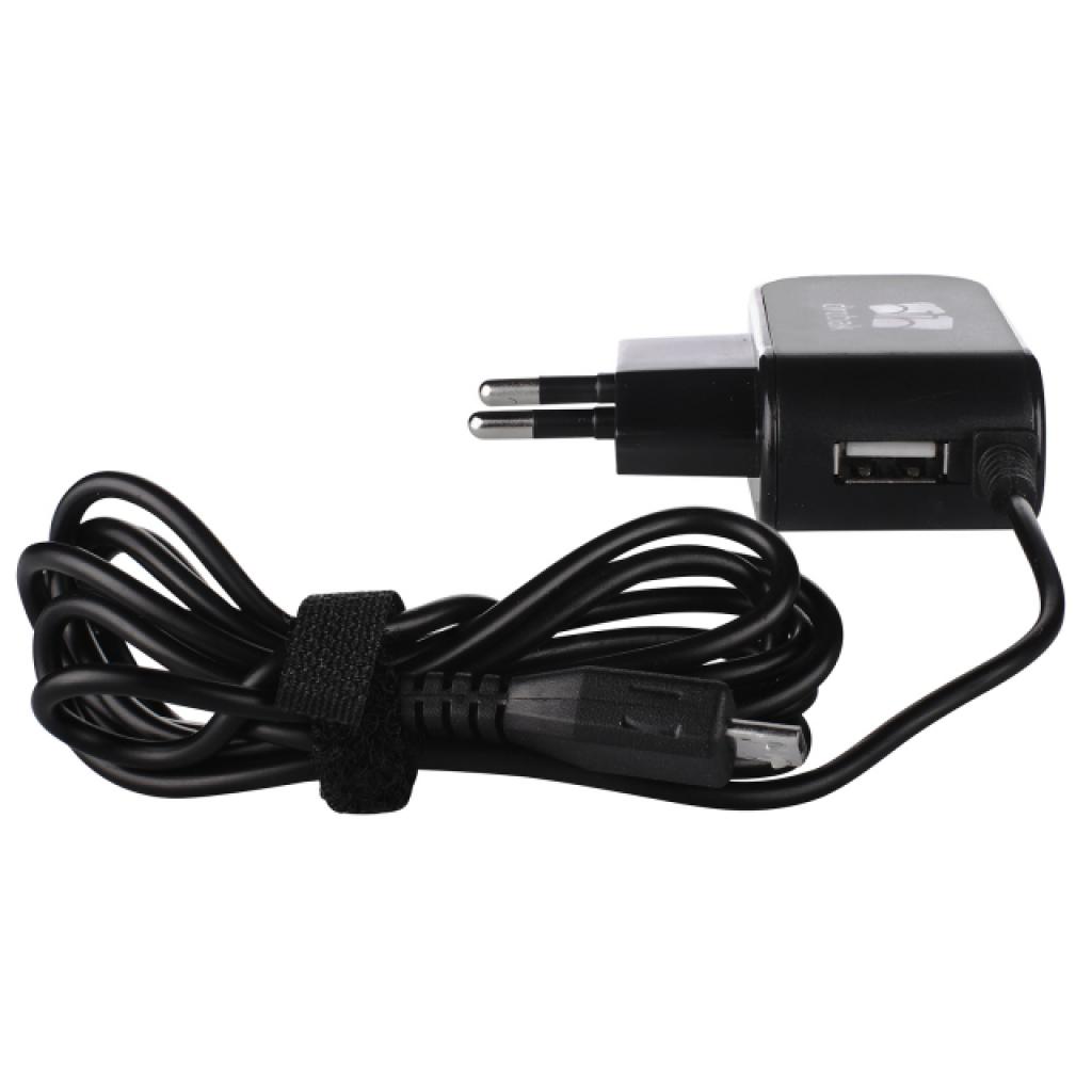 Зарядний пристрій Drobak Cable Charger 220V-USB (Black) 5V, 1A (905315) зображення 2
