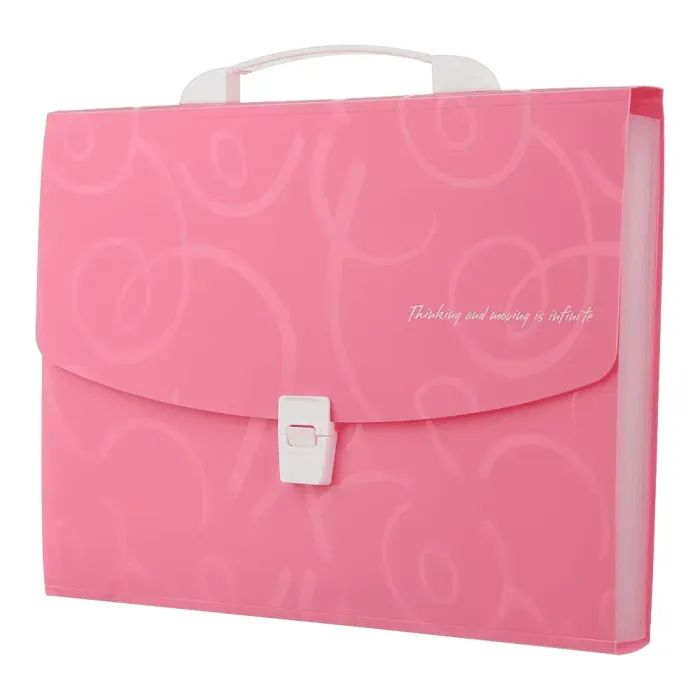 Папка - портфель Buromax A4/35мм, BAROCCO, pink (BM.3719-10)