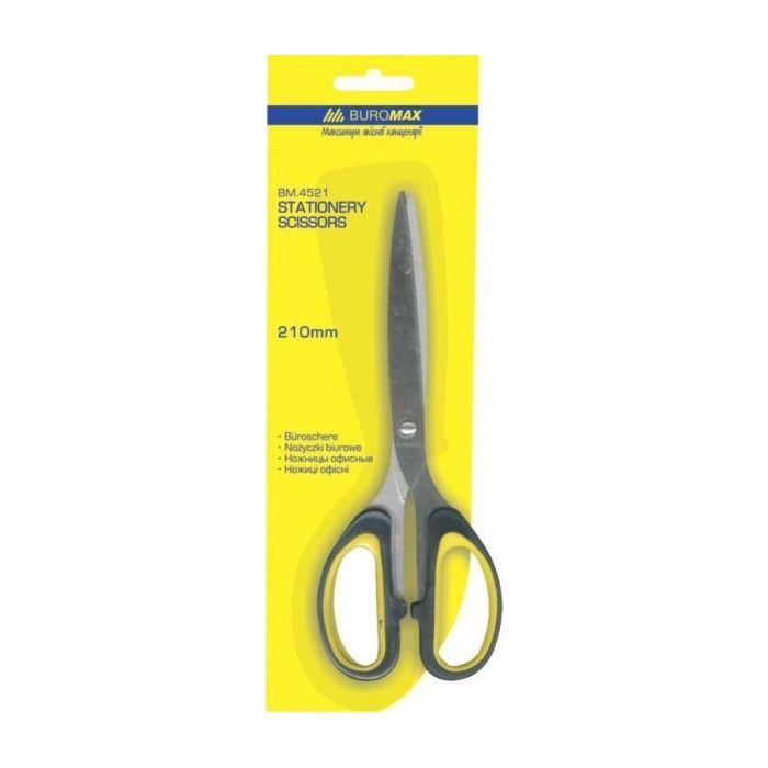 Ножницы Buromax 210мм, METAL, rubber inserts (BM.4521) изображение 2