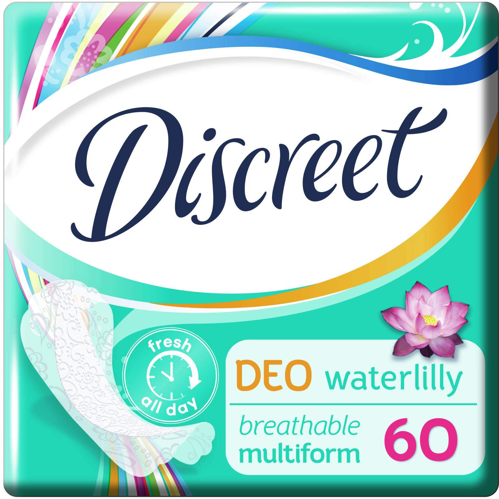 Щоденні прокладки Discreet Deo Waterlily 120 шт. (8700216234245) зображення 3