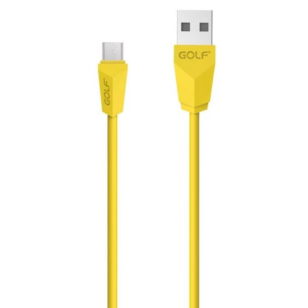 Дата кабель USB 2.0 AM to Micro 5P Diamond Yellow Golf (49929 / GC-27m)