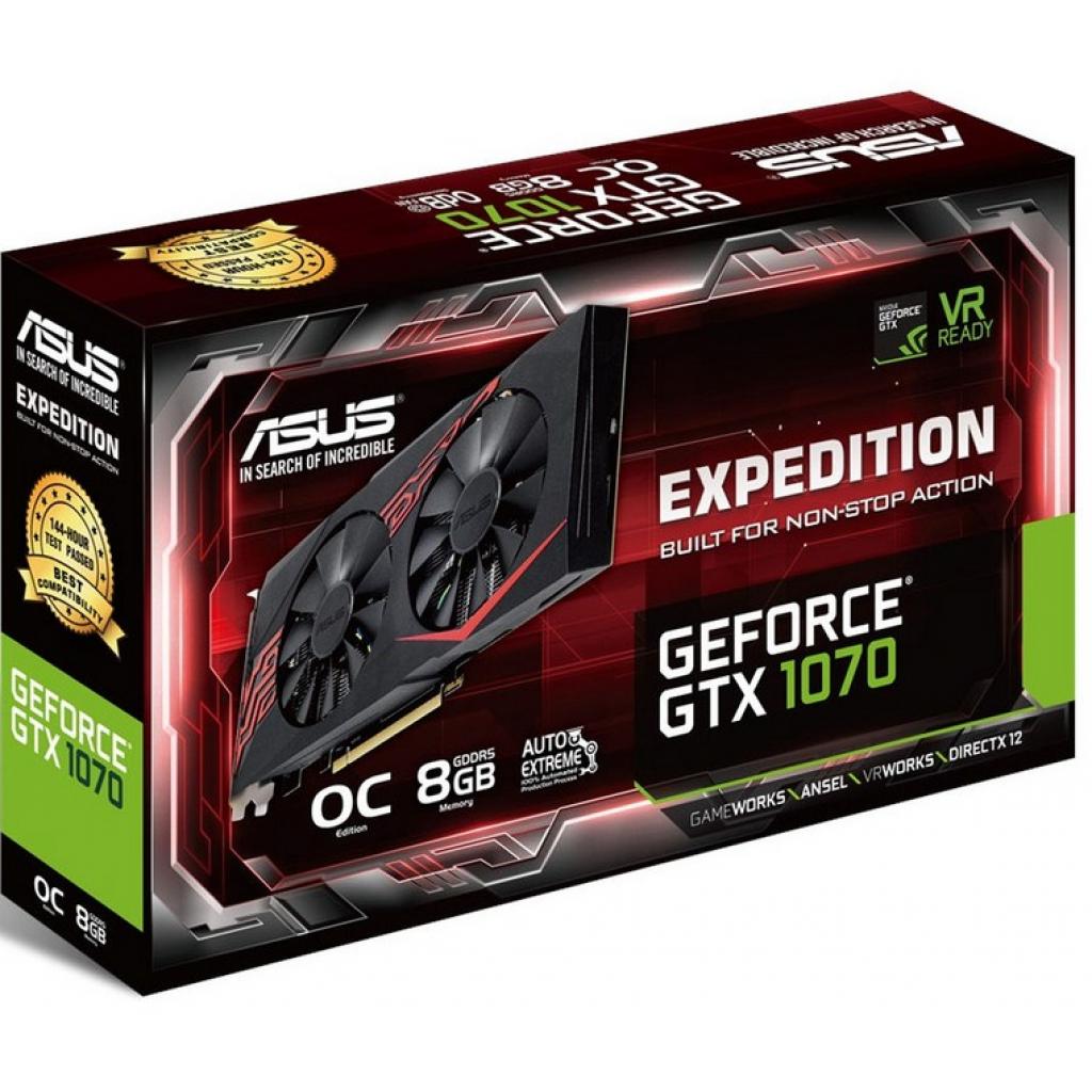Відеокарта ASUS GeForce GTX1070 8192Mb EXPEDITION OC (EX-GTX1070-O8G) зображення 5