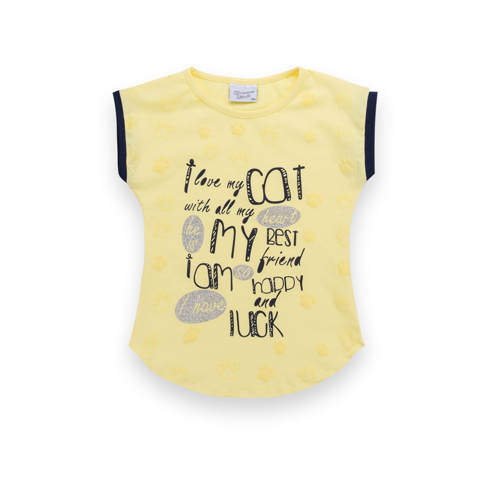 Набір дитячого одягу Breeze з лапками (8697-110G-yellow) зображення 2