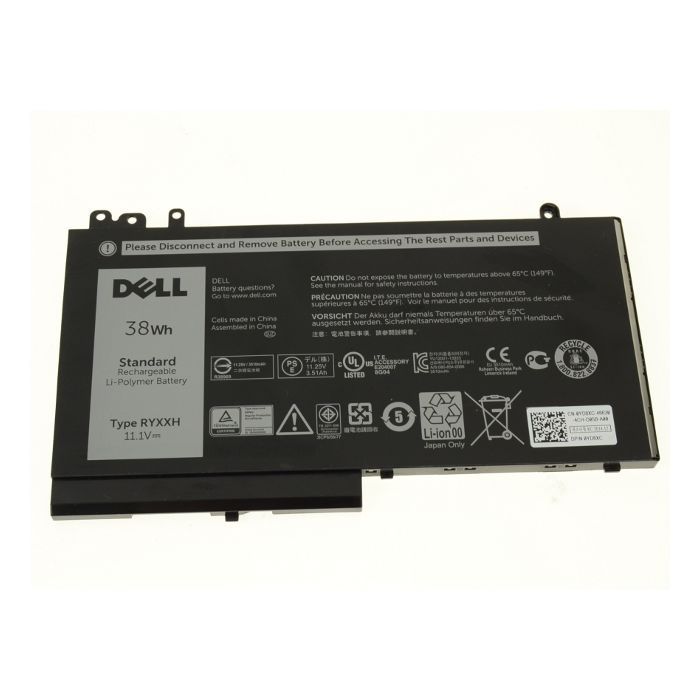 Аккумулятор для ноутбука Dell Latitude E5250 RYXXH 38Wh 3cell 11.1V Li-ion (A47144)