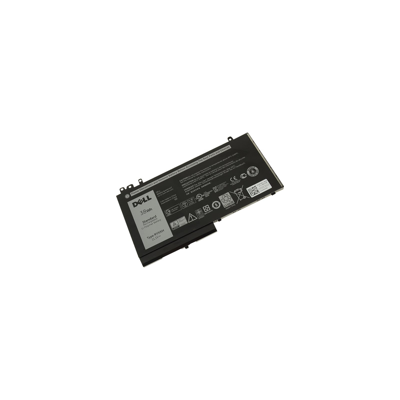 Аккумулятор для ноутбука Dell Dell Latitude E5250 RYXXH 38Wh 3cell 11.1V Li-ion (A47144) изображение 2