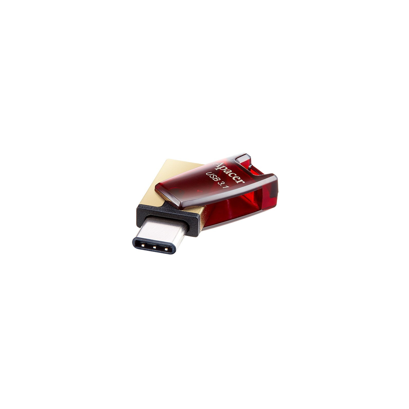 USB флеш накопичувач Apacer 32GB AH180 Red Type-C Dual USB 3.1 (AP32GAH180R-1) зображення 3