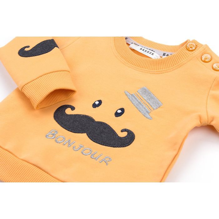 Набор детской одежды Breeze с аппликацией усов (10434-86B-yellow) изображение 8