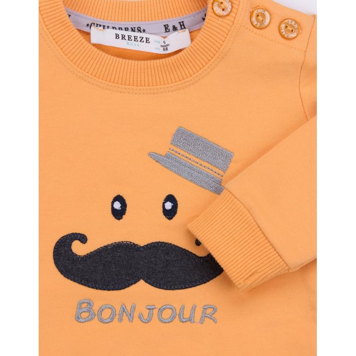 Набор детской одежды Breeze с аппликацией усов (10434-86B-yellow) изображение 9