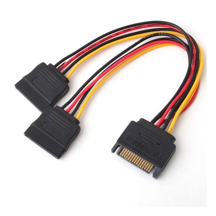 Кабель живлення SATA power 2x 0.2m Atcom (14366)