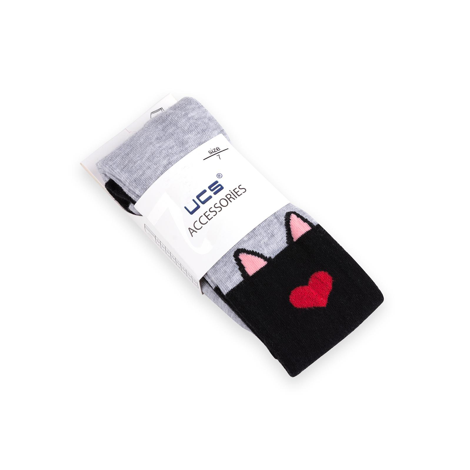 Колготки UCS Socks з котиками (M0C0301-1196-110G-gray) зображення 3