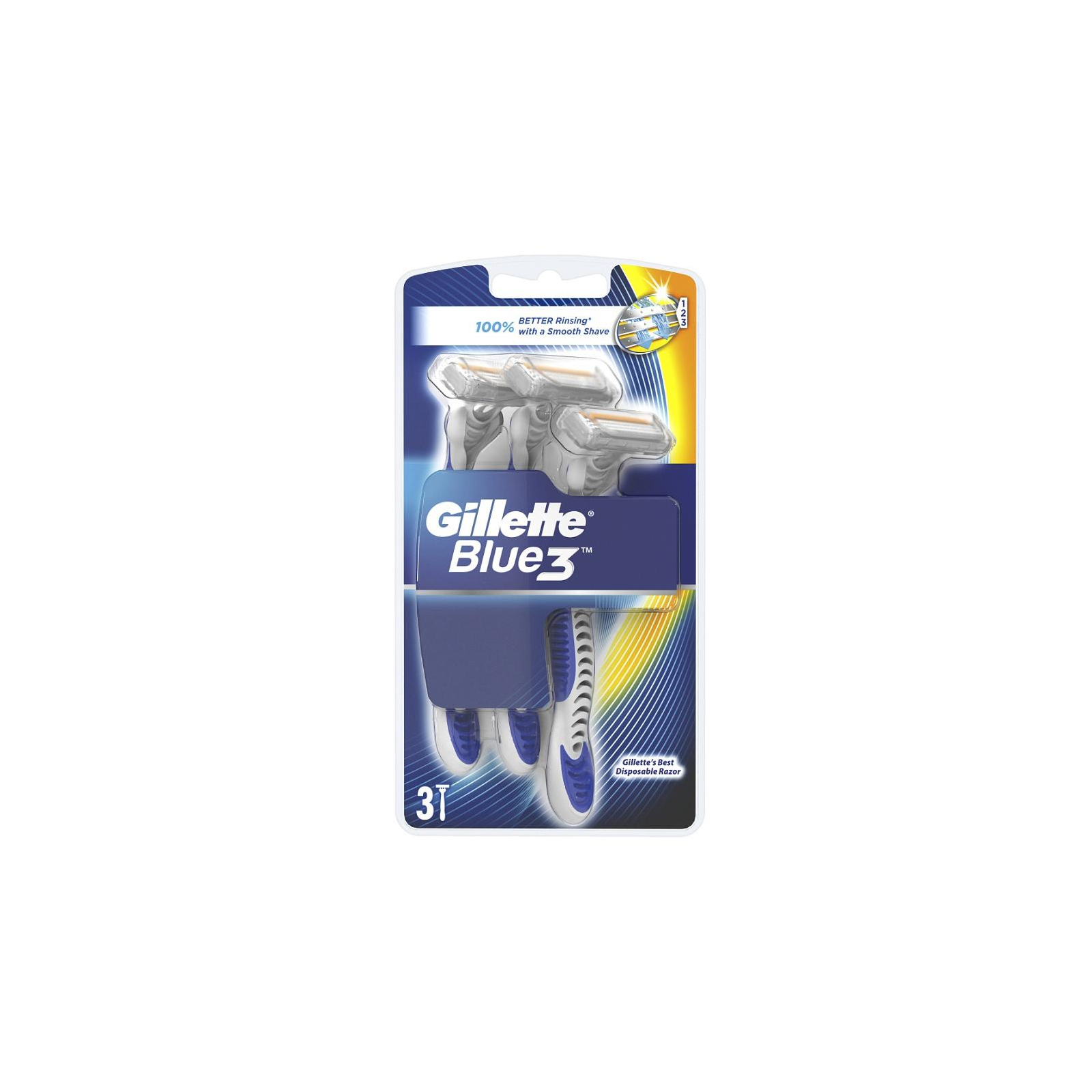 Бритва Gillette Blue 3 Cool 3шт (7702018457243)