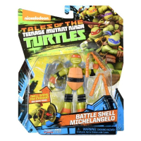 Фігурка TMNT ЧЕРЕПАШКИ-НИНДЗЯ РЕСТАЙЛИНГ С БОЕВЫМ ПАНЦИРЕМ - Микеланджело (90732) зображення 3