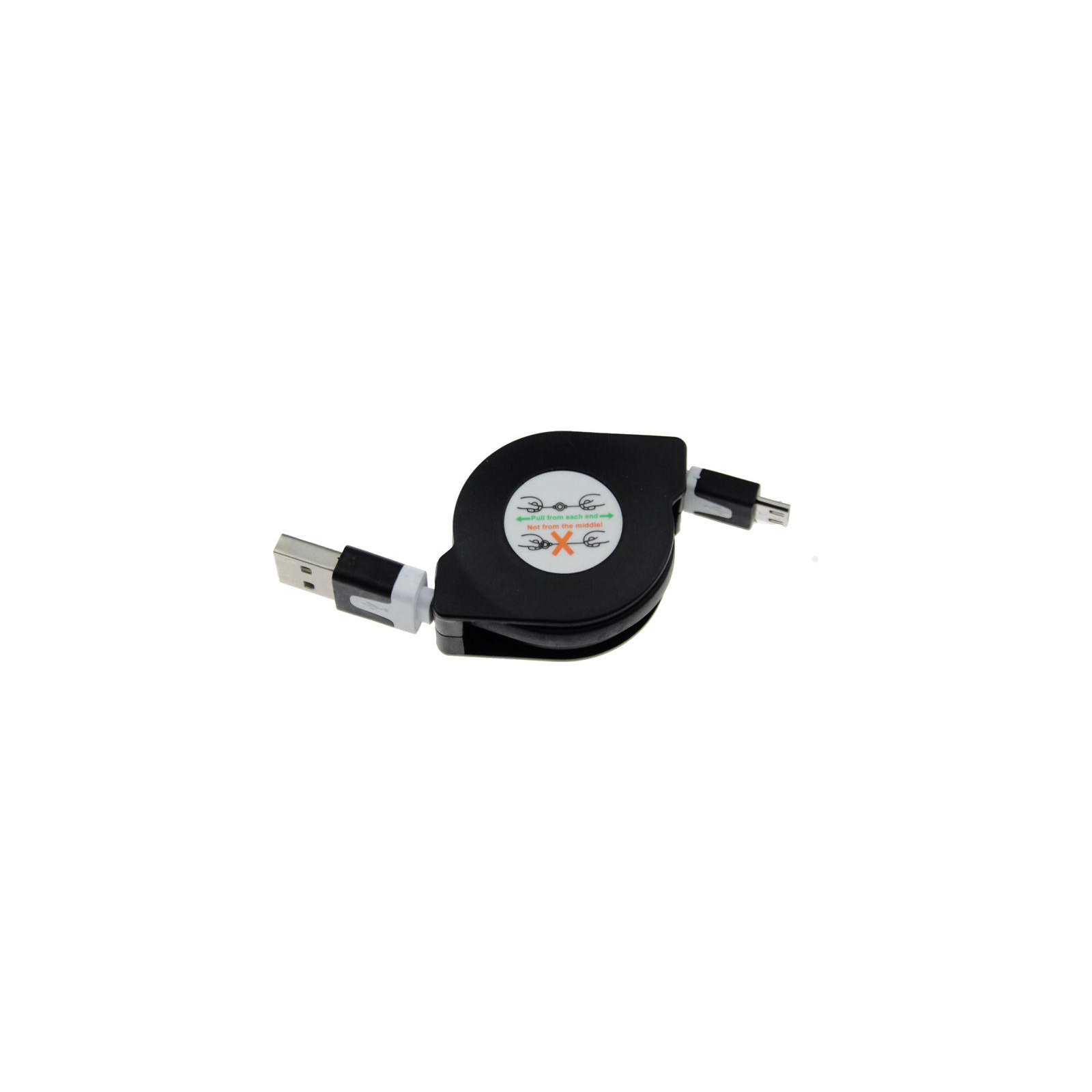 Дата кабель USB 2.0 AM to Micro 5P 1.0m TKX-66 Flat Black Toto (F_55656)