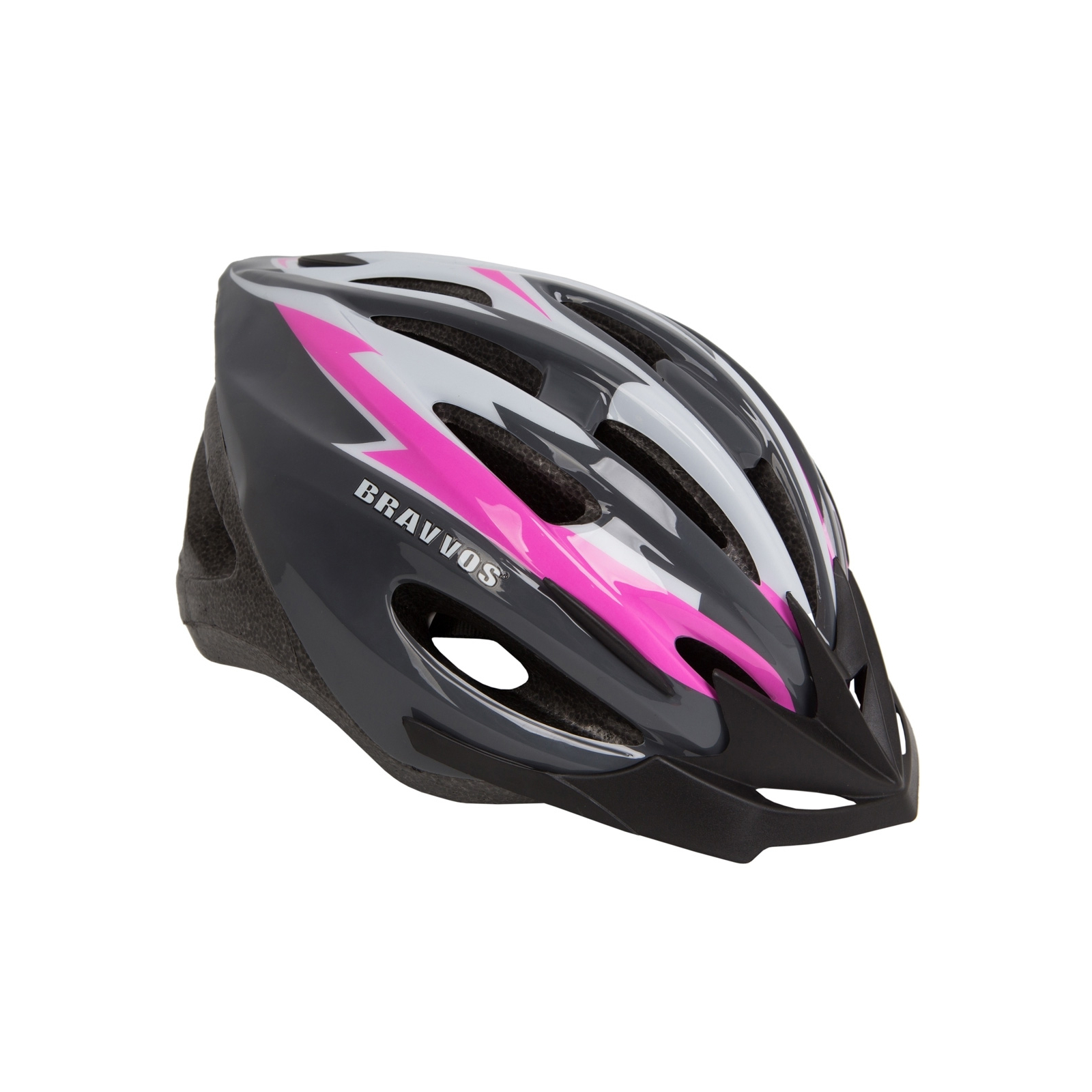 Шлем Velotrade HEL128 черно-бело-розовый М (HEAD-003)