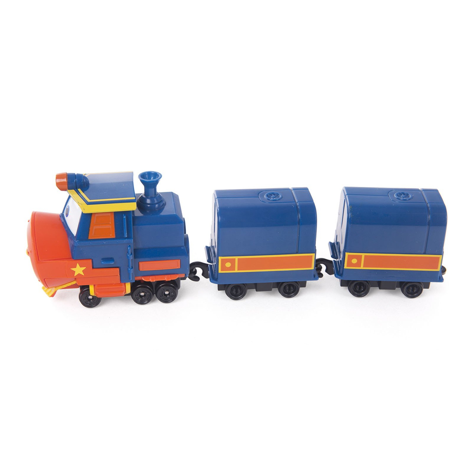 Игровой набор Silverlit Robot Trains Паровозик с двумя вагонами Виктор (80179) изображение 3