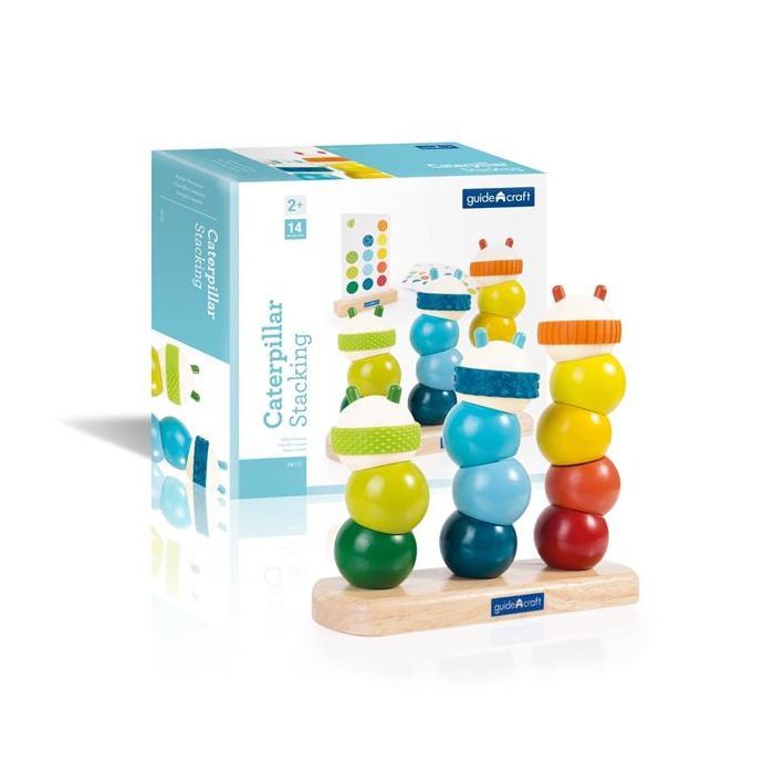 Развивающая игрушка Guidecraft Пирамидка Manipulatives Гусеницы (G6731)