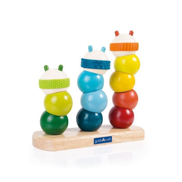 Развивающая игрушка Guidecraft Пирамидка Manipulatives Гусеницы (G6731) изображение 2