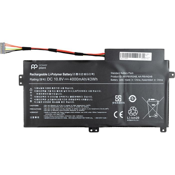 Аккумулятор для ноутбука Samsung 370R (AA-PBVN3AB) 10.8V 4000mAh PowerPlant (NB490080)