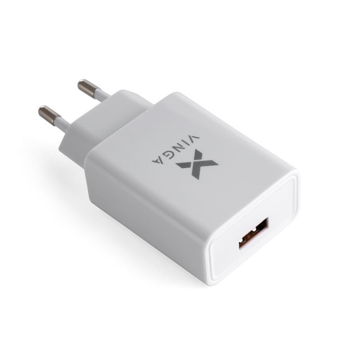 Зарядний пристрій Vinga QC3.0 Quick Wall Charger 1xUSB 18W Max (VWCQAW) зображення 2
