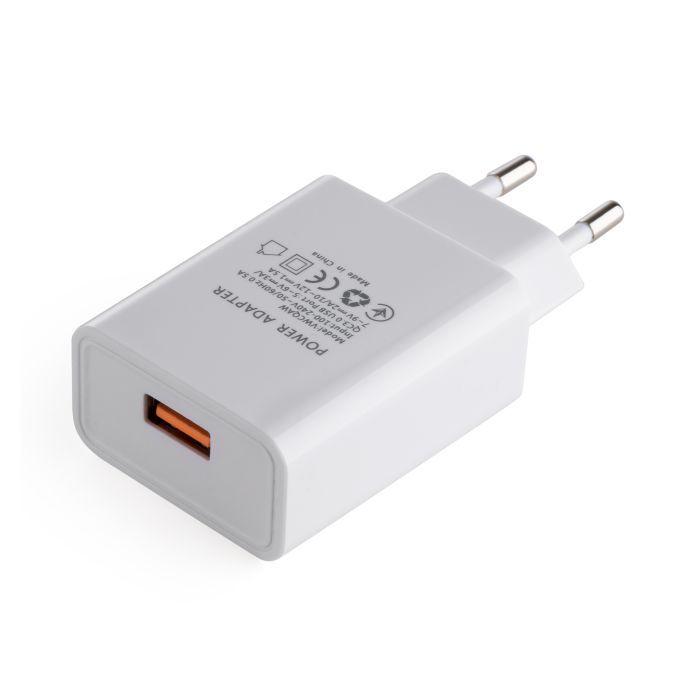 Зарядний пристрій Vinga QC3.0 Quick Wall Charger 1xUSB 18W Max (VWCQAW) зображення 3