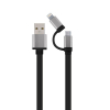 Дата кабель USB 2.0 AM to Lightning/Micro 1.0m Cablexpert (CC-USB2-AM8PmB-1M-SG)