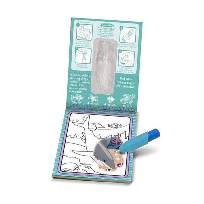 Набор для творчества Melissa&Doug Волшебная водная раскраска Подводный мир (MD19445) изображение 2