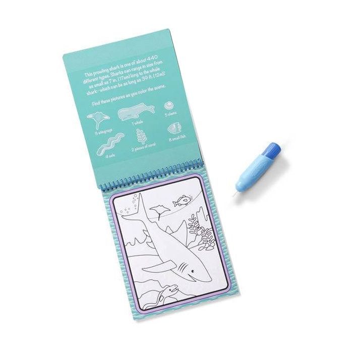 Набор для творчества Melissa&Doug Волшебная водная раскраска Подводный мир (MD19445) изображение 3